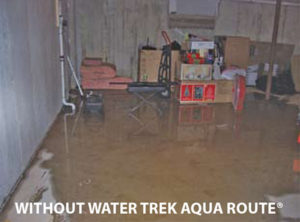 Basement flooding without Water Trek Aqua Route installed